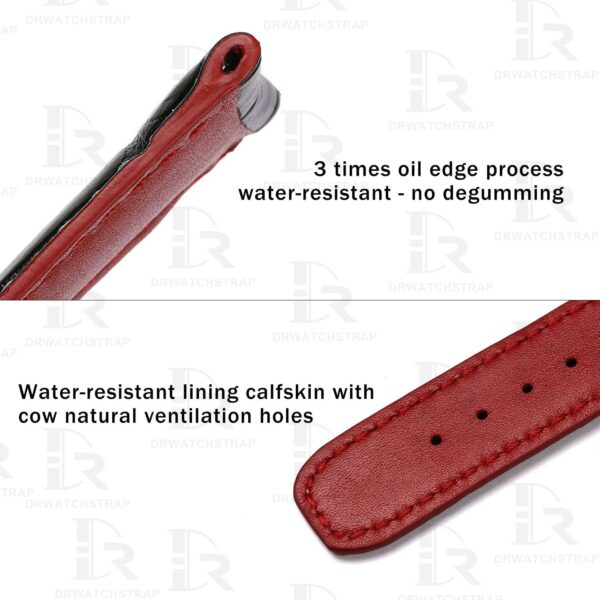 Buy custom baume mercier Black leather strap 18mm 19mm 21mm 22mm handmade for sale (2) Buy custom baume mercier Black leather strap 18mm 19mm 21mm 22mm handmade for sale (2)