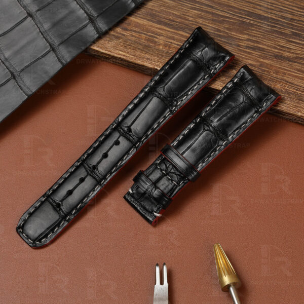 Buy custom baume mercier Black leather watch strap 18mm 19mm 21mm 22mm handmade for sale (1) Buy custom baume mercier Black leather watch strap 18mm 19mm 21mm 22mm handmade for sale (1)