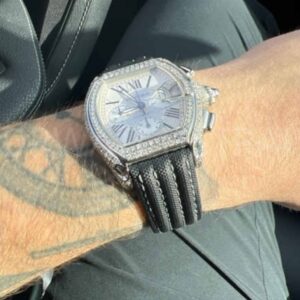 Cartier Roadster S watch OEM Alligator Leather watch band quick release band