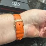 Audemars Piguet Millenary Ladies watch pink alligator leather strap