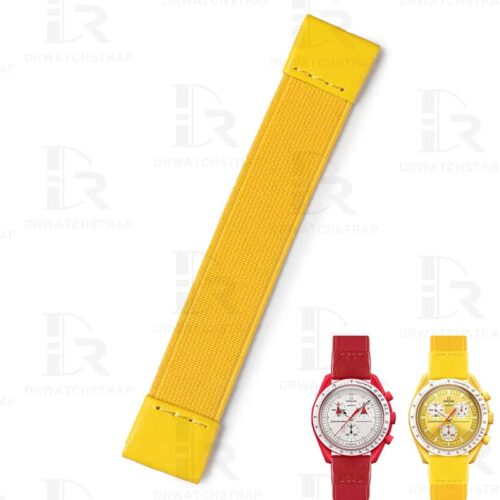 Custom handmade 20mm Elastic watch band for Omega Swatch Speedmaster strap Custom handmade