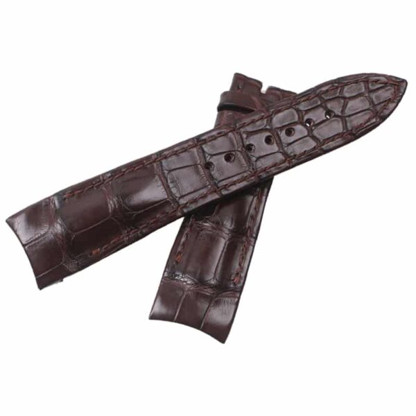 Handmade alligator leather watch strap for Uylsse Nardin GMT Perpetual Calendar watch bands
