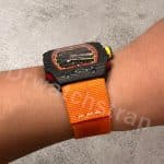 Custom orange elastic watch band for Richard Mille Custom green velcro canvas nylon watch band for Richard Mille