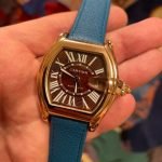 Custom orange elastic watch band for Richard Mille