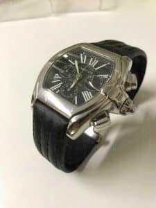 Cartier Roadster Dark blue Alligator leather watch band (1)