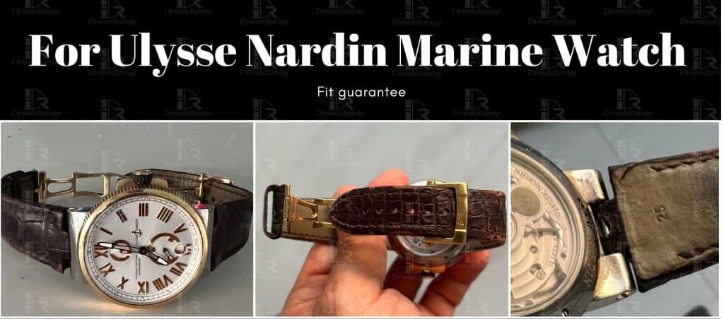 Replacement watch band for Ulysse Nardin Marine strap