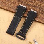 Richard Mille Black canvas Velcro watch band handmade Richard Mille elastic strap Nylon watch band fit RM 035 030 055 011 067