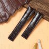 Custom TAG Heuer leather watch band Custom handmade alligator brown replacement leather watch bands for Tag Heuer Carrera Heritage watches