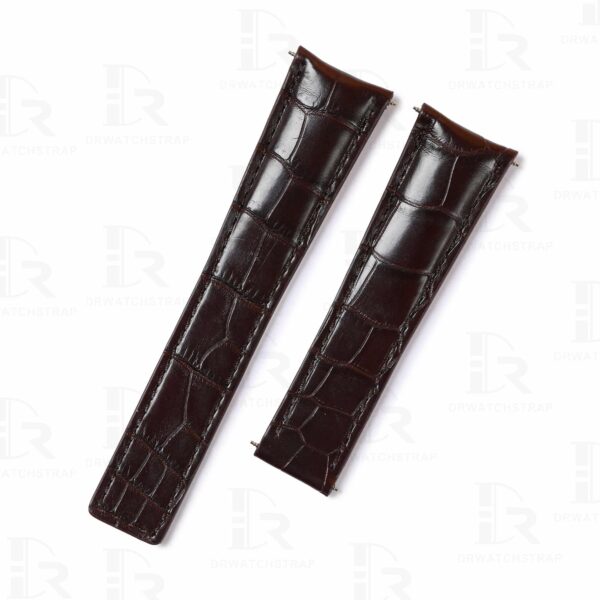Custom TAG Heuer leather watch band Custom handmade alligator brown replacement leather watch bands for Tag Heuer Carrera Heritage watches