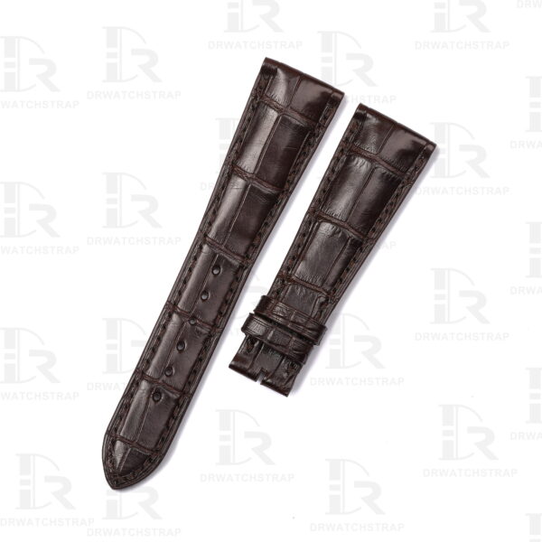 Buy Custom handmade replacement Dark Brown leather watch band for Patek Philippe Grand Compalication 5905R strap (3)