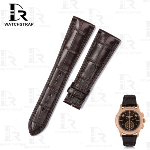 Buy Custom handmade replacement Dark Brown leather watch band for Patek Philippe Grand Compalication 5905R straps (1) Buy Custom handmade replacement Dark Brown leather watch band for Patek Philippe Grand Compalication 5905R straps (1)
