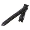 Custom Belly-Scale black alligator leather watchbands for Ulysse Nardin straps