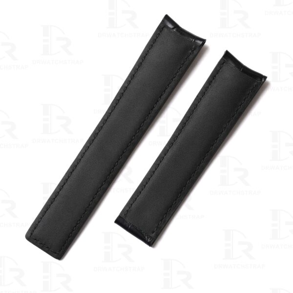 Custom alligator Black leather watch strap & watch band replacement for Tag Heuer luxury watch Premium Calfskin leather material