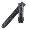 Custom handmade black alligator replacement leather watchbands for Carl F Bucherer straps Custom handmade black alligator replacement leather watchbands for Carl F Bucherer straps
