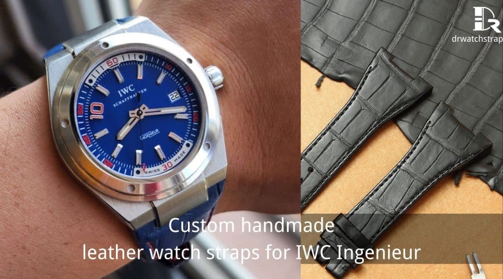 Custom handmade leather watch straps for IWC Ingenieur strap