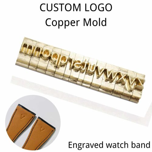 Custom logo engraved personalized leather watch band strap Custom logo engraved personalized leather watch band strap