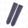 Handmade Blue nylon replacement watch strap for Cartier De Santos 100 from DR Watchstrap with premium canvas kevlar material