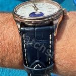 Hublot 645 42mm with blue velcro watch band (3)