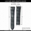 leather watch band strap Lug size and length guide