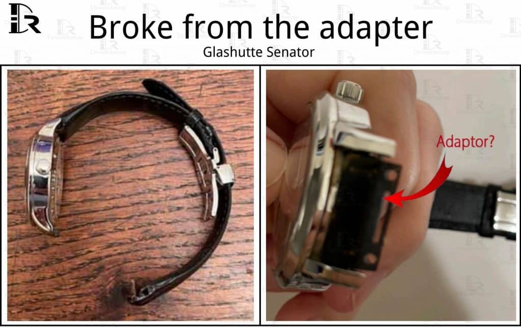 Glashutte Senator watch band strap adapter