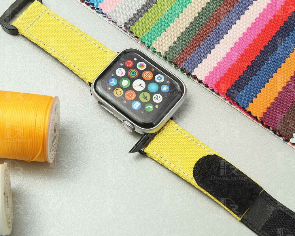 Nylon canvas velcro strap for apple all model 38mm.42mm
