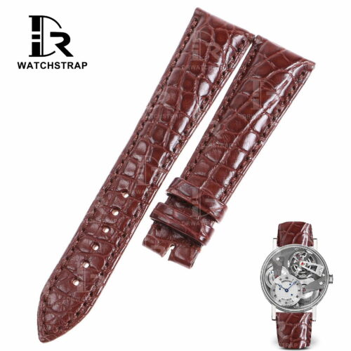Buy custom handmade brown Breguet leather watch strap Buy custom handmade brown Breguet leather watch strap