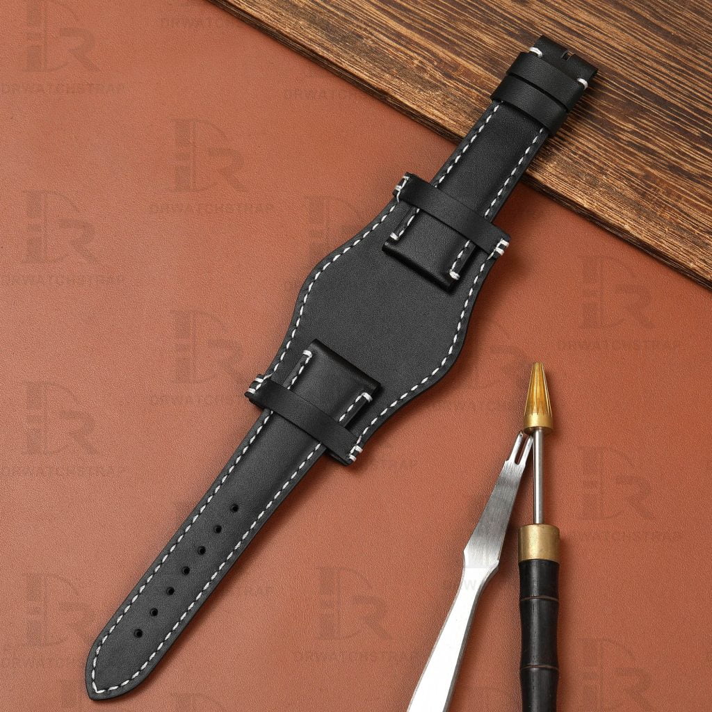 Premium calfskin leather watch band replacement
