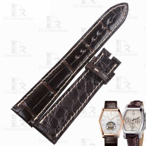 Handmade alligator watchbands for Vacheron Constantin Malta black leather strap Customized (1) Handmade alligator watchbands for Vacheron Constantin Malta black leather strap Customized (1)