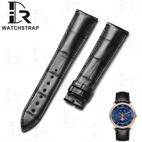 Custom handmade best quality replacement alligator leather watchbands for Blancpain Villeret 6654 6838 straps Custom handmade best quality replacement alligator leather watchbands for Blancpain Villeret 6654 6838 straps
