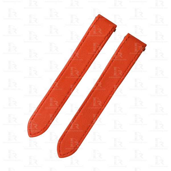 Custom Orange calfskin leather watch strap replacement for Cartier Roadster Quickswitch 15.5mm 19mm 20mm band Custom Orange calfskin leather watch strap replacement for Cartier Roadster Quickswitch 15.5mm 19mm 20mm band