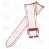 Girard Perregaux Special Series 49805 replacement brown leather watch strap (3) Handmade Girard Perregaux Special Series 49805 brown leather watch strap 20mm 21mm 22mm for sale