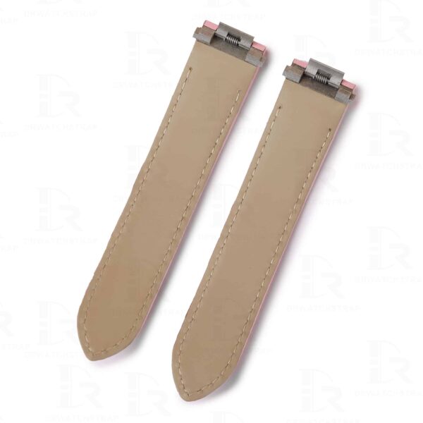 Handmade replacement premium calfskin calf leather watchbands for Cartier Roadster strap Water-resistant premium calfskin leather material