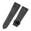 buy custom Cartier Tank Divan Black satin leather watch strap 24mm for sale