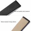 Buy custom Cartier black leather watchband for sale satin watch strap (2) High-end quality Satin material and water-resistane lining buttom
