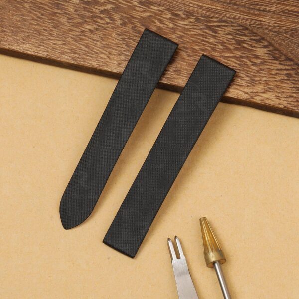Custom Cartier black leather strap for sale satin watchstraps (2) Custom Cartier black leather strap for sale satin watchstraps (2)