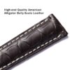 Custom replacement brown leather watch band for Longines MASTER COLLECTION Hydroconquest Conquest 19mm 20mm 21mm