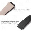Premium water-resistant calfskin leather material of Patek Philippe Twenty 4 strap