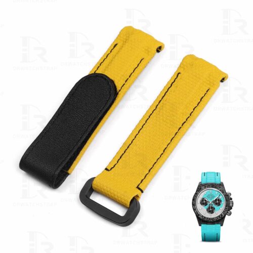 Buy custom Rolex DIW Daytona Yellow Rubber carbon strap 20mm handmade for sale (1) Buy Custom Rolex DIW Daytona Yellow Rubber carbon strap 20mm