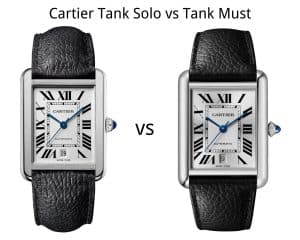 What is the difference between the Cartier Tank solo vs Tank Must
