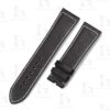Buy custom Black calfskin leather replacement straps for Zenith Big Pilots watch 23mm 24mm Handmade watch bands