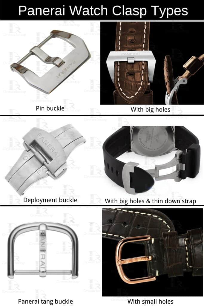 Panerai Pin Tang Buckle vs deployment Watch buckle clasp types