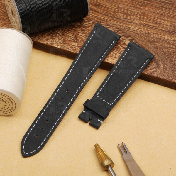 Buy Custom Patek Philippe 5230P Black Suede leather watchbands 20mm Handmade for band watch (1) Buy Custom Patek Philippe 5230P Black Suede leather watchbands 20mm Handmade for band watch (1)