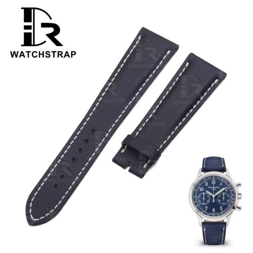 Buy Custom Patek Philippe 5230P Blue Canvas leather strap 20mm Handmade for watch band (1) Buy Custom Patek Philippe 5230P Blue Canvas leather strap 20mm Handmade for watch band (1)