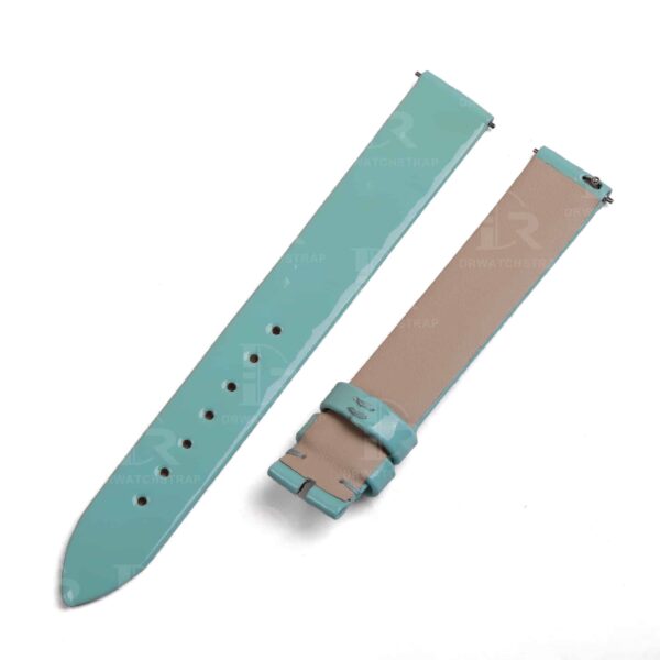 Buy Custom Piaget Possession g0a43090 Tiffany Blue Patent leather straps Handmade for watch band (2)