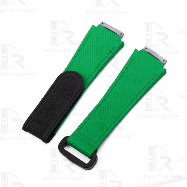 NEW 2023 Buy Custom Richard Mille Green rubber velcro Replacement strap Richard Mille band RM orange watchbands aftermarket