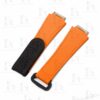 NEW 2023 Buy Custom Richard Mille Orange rubber velcro Replacement strap Richard Mille band RM watchband aftermarket