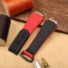 NEW 2023 Buy Custom Richard Mille Red rubber velcro Replacement strap Richard Mille band RM orange watchstraps aftermarket (1)