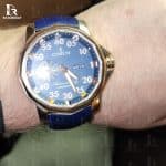 Custom Orange Epsom Leather watch strap for Cartier Santos Large 40mm and Medium 35mm