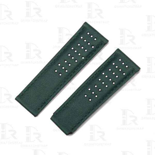 Custom Seiko 5 sports 55th anniversary ultraseven limited edition green rally leather strap 20mm replacement watch band Custom Seiko 5 sports 55th anniversary ultraseven limited edition green rally leather strap 20mm replacement watch band