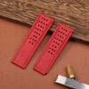 Custom Seiko 5 sports 55th anniversary ultraseven limited edition Red leather strap 20mm replacement watch band Custom Seiko 5 sports 55th anniversary ultraseven limited edition Red leather strap 20mm replacement watch band